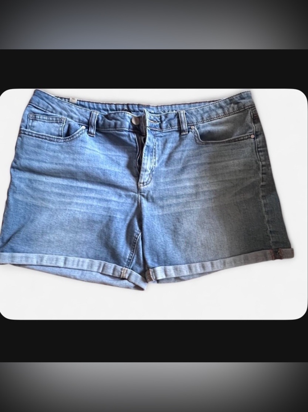 LC Lauren Conrad Light Blue Rolled Hem Denim Shorts